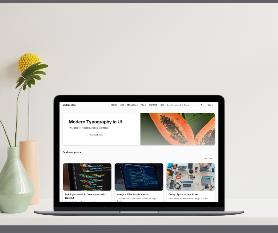 Modern Blog Template