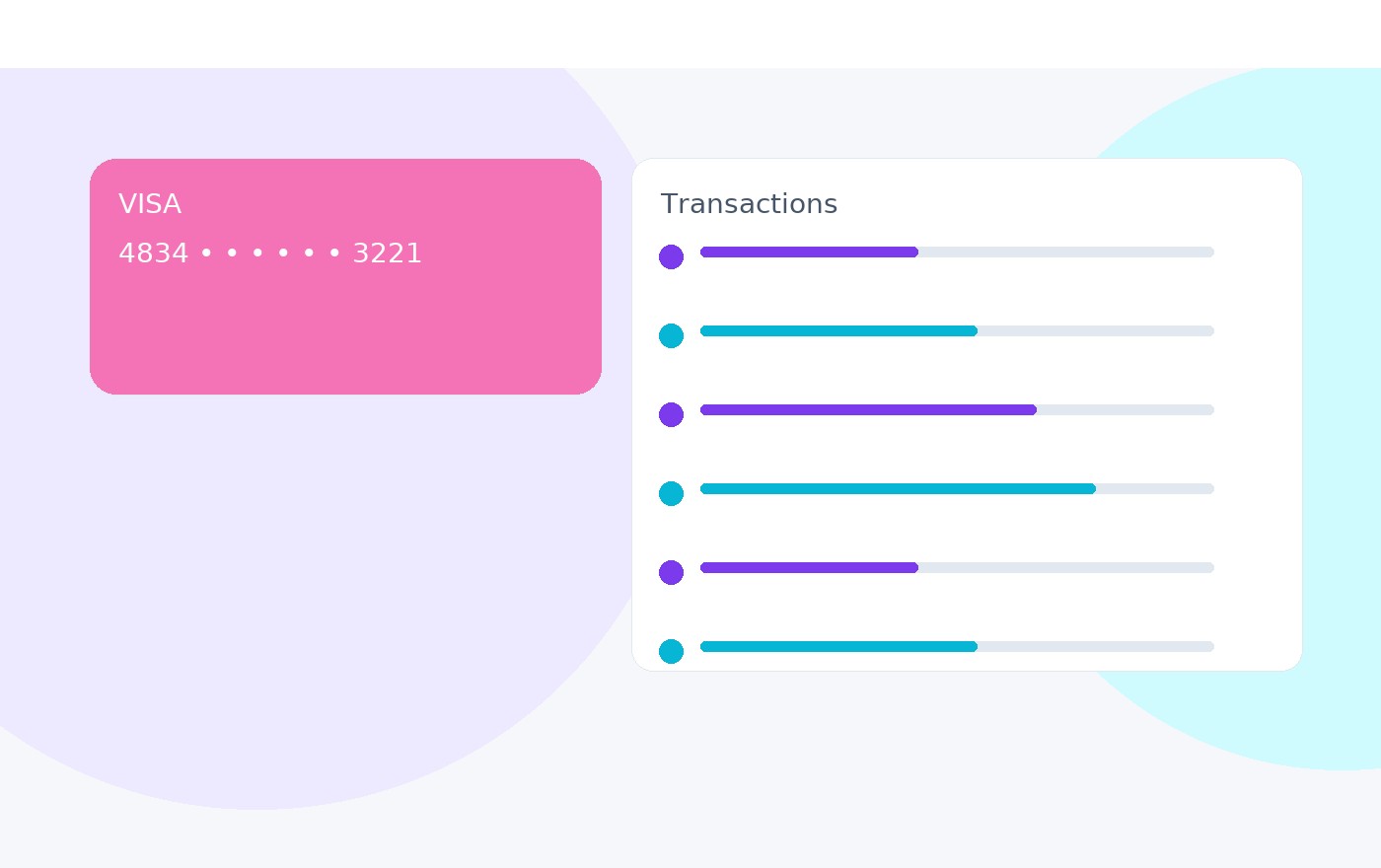 FinTrack — Personal Finance Dashboard screen B